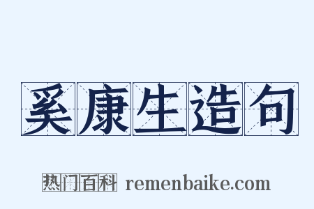 奚康生造句是什么意思的图片